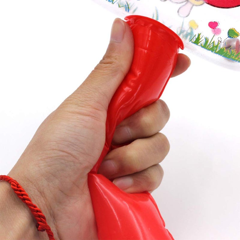 NUOBESTY 10pcs Squeaky Inflatable Cartoon Hammer with Sound Bell Clown Handle Funny Toys for Toddler Kids (Random Color) - Image 5
